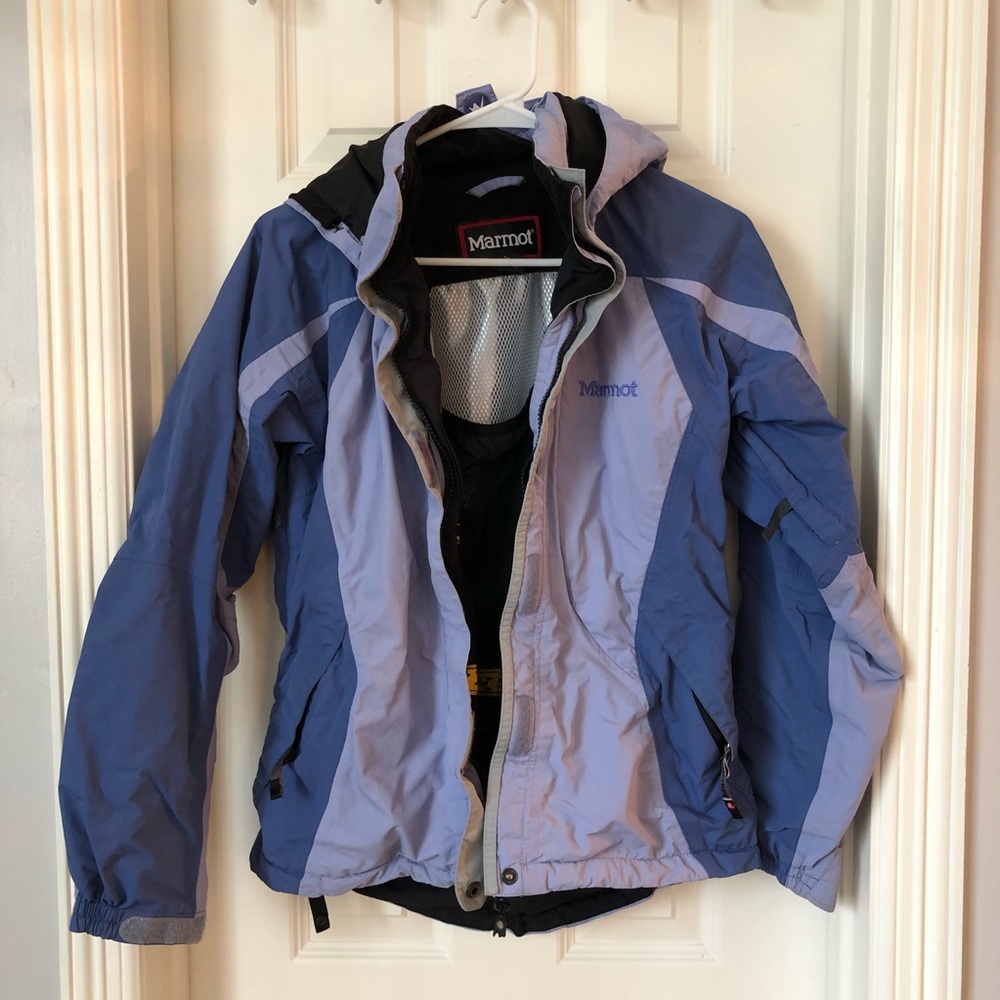 Marmot women small purple ski jacket